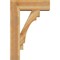 Ekena Millwork Merced Block Rough Sawn Bracket w/ Offset Brace, Western Red Cedar, 8"W x 24"D x 36"H BKT0806X24X36MRC05RWR - alternate 4